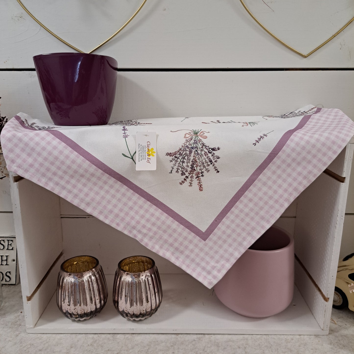 Tischläufer "Lavendel" 100% Baumwolle
