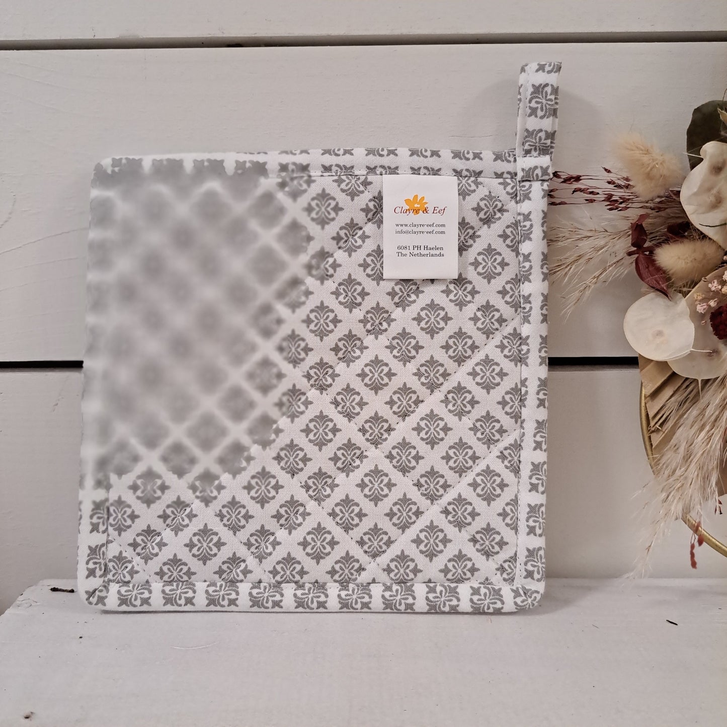 Topflappen "Herz" 100% Baumwolle