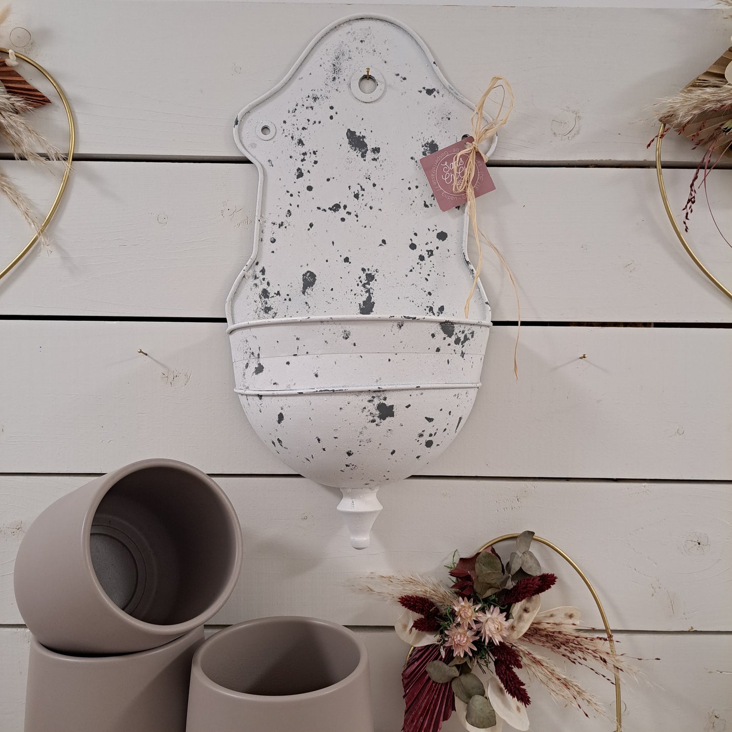 Vintage Wandbecken von Clayre & Eef