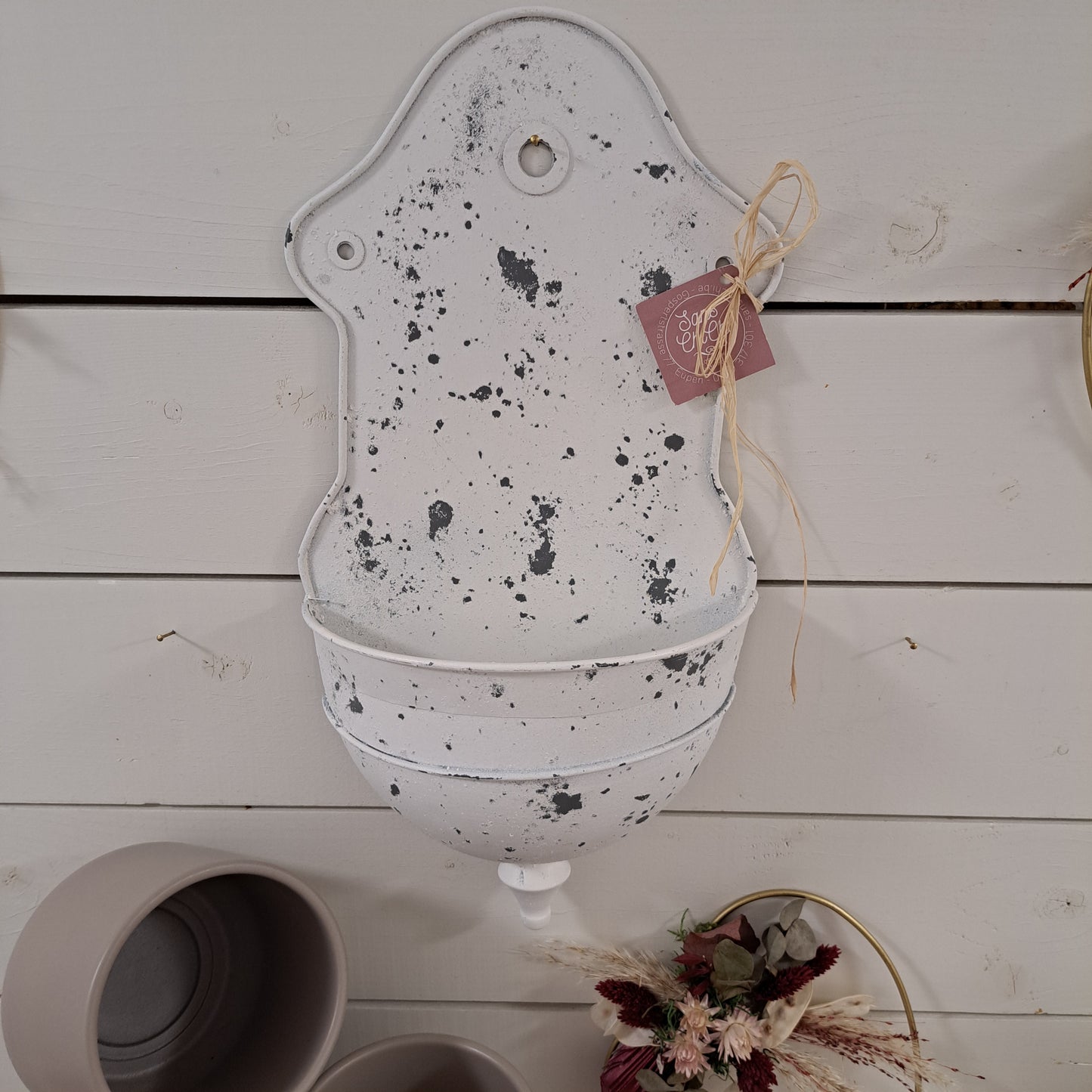 Vintage Wandbecken von Clayre & Eef