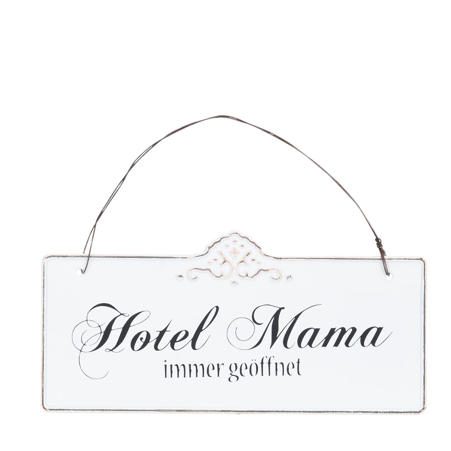 Vintage Schild "Hotel Mama" 21*1*10cm Blech