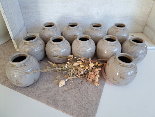 Mini Keramik Kugelvase - Tischväschen, Dekoväschen - Einzeln, im 3er Set oder als Restbestand nochmal stark reduziert