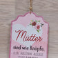 Vintage Schild "Mütter sind wie Knöpfe ..." 18*1*25cm Blech