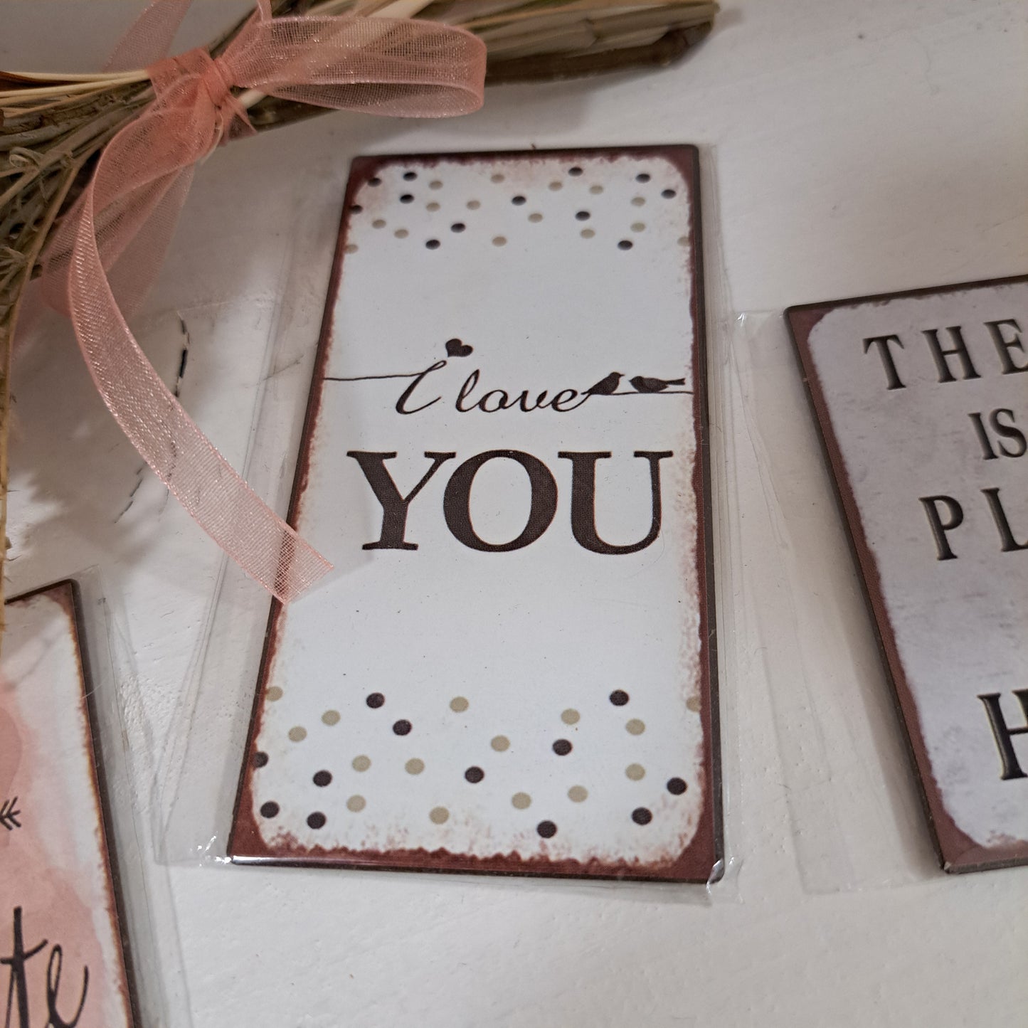 Süße Vintage Magnete mit Spruch