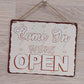 Vintage Schild "Open/Closed" 25*1*20cm Blech